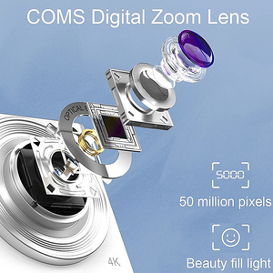 กล้องดิจิตอล CCD ขนาดเล็กซูมออปติคอล8X กล้องวิดีโอดิจิตอล HDV 4K 2.8นิ้ว IPS - Product Image 5