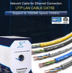 Ağ kararlı hızlı açık UTP/FTP/SFTP kedi 6A kablo CAT5E Cat6 305m dış ağ kablosu Cat6 ile CE UL sertifikaları var - Product Image 3