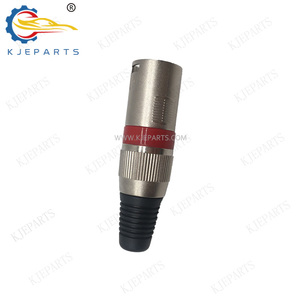 Can-non Red XLR Adapter Microphone Audio Plug 3-core Male Connector for Audio Power Amplifier Stereo - Product Image 3