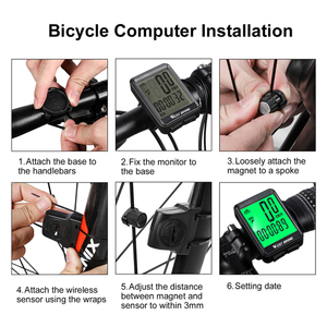 WEST BIKING-ordenador inalámbrico para bicicleta, con pantalla grande, odómetro, resistente al agua, GPS, velocímetro - Product Image 5