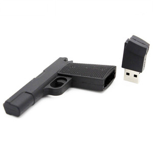 定制聚氯乙烯玩具枪形u盘4gb 8gb 64gb pendrive 2.0 3.0枪形u盘记忆棒 - Product Image 1