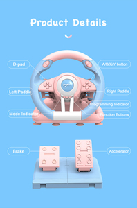 リニアペダルV3Proブルーカラーゲーム用レーシングステアリングホイールリニアペダルガスとブレーキ制御