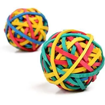 ลูกบอลยางหลากสีสำหรับเครื่องเขียนและใช้ในบ้านของเล่นสัตว์เลี้ยงแบบทำมือ