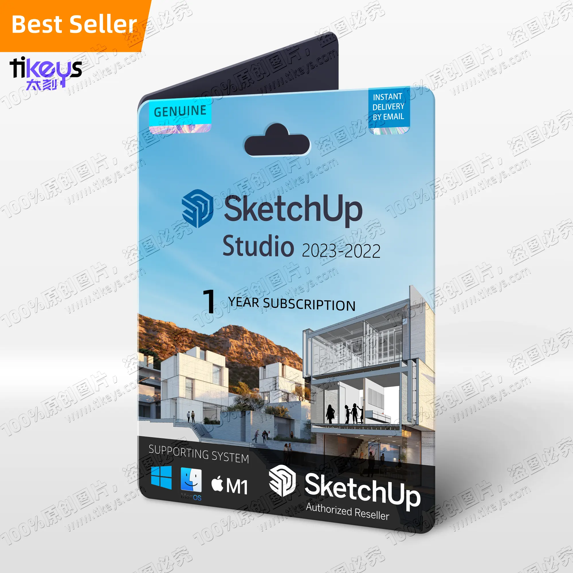 24/7 en línea SketchUp Studio/Pro Suscripción de 1 año 2023/2022 Mac/PC Clave de licencia original genuina Software tradicional CAD 3D