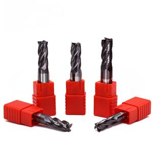 เครื่องกัด CNC เหล็กทังสเตน HSS 55-60องศาเคลือบ4ด้าน6มม./4มม. ปลายตรงมิลล์โลหะ - Product Image 1
