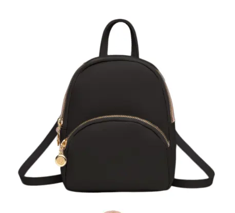 Zaino piccolo in pelle PU per ragazze adolescenti moda per il tempo libero borsa a tracolla con cerniera zaino Mini zaino da scuola femminile