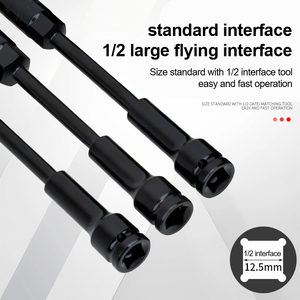 1/2 "Extra-Long mỏng Tường bánh xe bảo vệ tác động sâu ổ cắm cho điện cờ lê xe máy tự động sửa chữa công cụ - Product Image 4