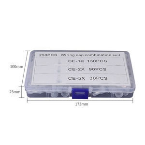 250 adet/kutu CE1 CE2 CE5 kapalı uç sıkma kapakları elektrik teli kablo terminalleri konnektörler Set - Product Image 2