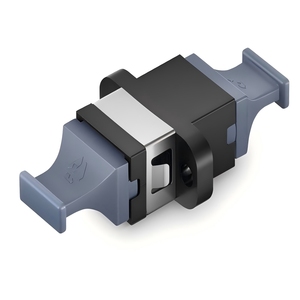 KEXINT <strong>MTP</strong> MPO 8/12/24 Black Fiber Optic <strong>Adapter</strong>/Coupler with Flange Key Up to Down - Product Image 3