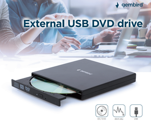 USB 2.0超薄外部CD-RW驱动器DVD-RW刻录机刻录机播放器外部CD DVD驱动器光驱