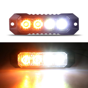 LED-04K琥珀色和白色频闪侧警示灯3瓦卡车频闪旋转发光二极管频闪灯 - Product Image 3