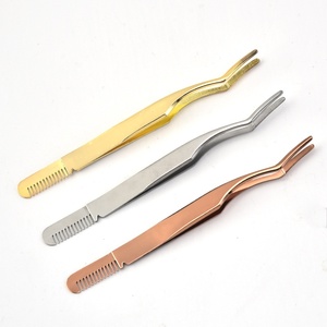 Lash <span class=keywords><strong>Applicator</strong></span> Công Cụ Tự Làm Giả Lông Mi <span class=keywords><strong>Applicator</strong></span> Công Cụ Thép Không Gỉ Cong Nhíp Lông Mi Cho Cụm Lash Dải Lông Mi - Product Image 2