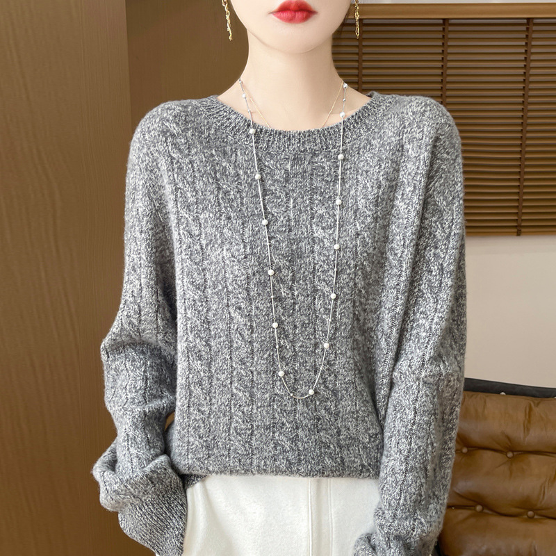 Floral yarn gray