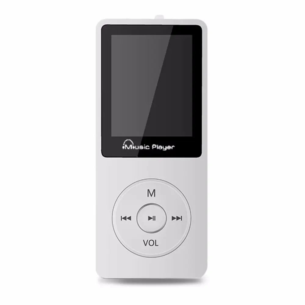 เครื่องเล่น MP3รองรับ64GB,เครื่องเล่นสื่อเพลงเครื่องบันทึกเสียงพกพาวิทยุ FM เล่นแบบดรอปชิป