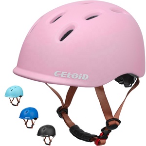 OEM & ODM CELOID軽量スケート子供サイズサイクリングヘルメットマットマルチカラー子供子供女の子ピンクcasco強いPCシェル