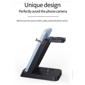 Wireless Charging Station Foldable 3-in-1 Charging <strong>Devices</strong> 18W <strong>Output</strong> Power 9V/2A <strong>Input</strong> for Android/Phone/Watch - Product Image 4