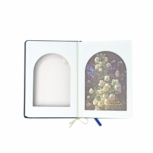 Cuaderno de cuero PU personalizado de fábrica con estampado en caliente hermosa flor rosa para colorear libro de notas impresión Papel de cuaderno barato - Product Image 2