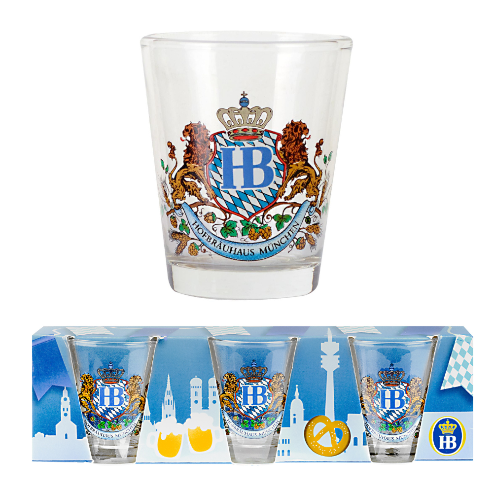 Set de 3 Verres à liqueur "Lion Design" 0,04 L