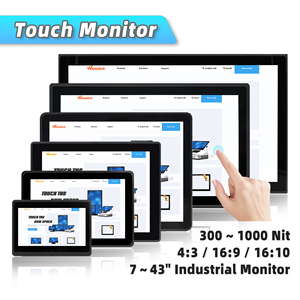 Monitor de pantalla táctil de marco abierto pequeño de 12,1 pulgadas VGA HDM I DVI impermeable Usb Lcd Monitor de pantalla táctil Industrial para Cocina - Product Image 4