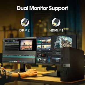 For OptiPlex Desktop <strong>Computer</strong> with 24 Inch Monitor I7-6700 3.4GHz CPU 16GB RAM New 512GB SSD for Gaming Intel AC7260 - Product Image 2