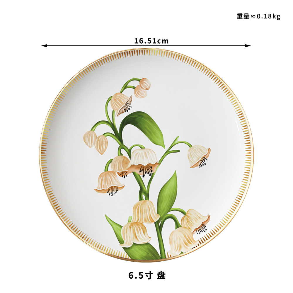 Assiette à pâtisserie de 65 pouces