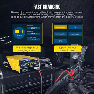AUTOOL EM365 auto regolatore di programmazione ECU programmazione decodifica salto auto avviamento emergenza avvio 12V 150A caricabatteria - Product Image 6