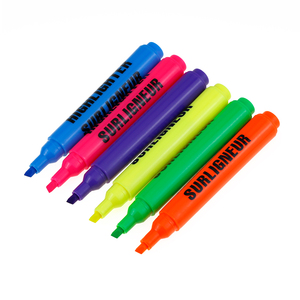 BECOL Hot Sale <strong>Chisel</strong> <strong>Tip</strong> <strong>Highlighter</strong> Markers Multi-color Fancy <strong>Highlighter</strong> Marker Pen With Custom Logo for Promotion - Product Image 5