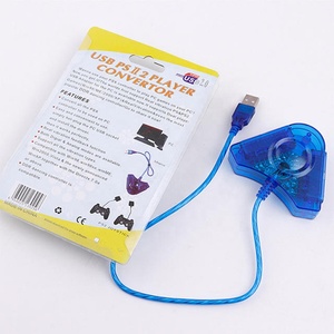 索尼PS2有吸引力的双Playstation 2电脑USB游戏控制器游戏USB双播放器转换器适配器电缆 - Product Image 6