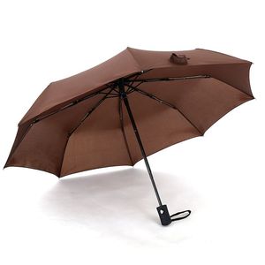 定制标志自动开启折叠伞红色防风市场伞成人自动开启 - Product Image 4