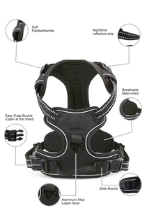 高品质重型可调宠物背带防爆反光透气小狗背带由耐用狗制成 - Product Image 3