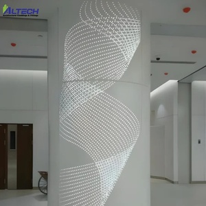 Rivestimento decorativo della parete del pannello di alluminio solido esterno del metallo della fabbrica per il progetto di costruzione - Product Image 1