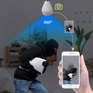 新型小型迷你摄像机de seguridad wifi 360度连接到手机网络安全闭路电视全景灯泡摄像机 - Product Image 5