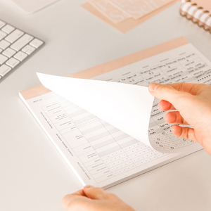Custom Print Tear Off Daily Reflection Affirmations Meals Exercise Wellness Tracker Desk Planning Pad to Do List <strong>Notepad</strong> - Product Image 5