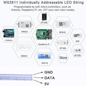 Aoying Christmas Fairy <span class=keywords><strong>String</strong></span> Light Ws2811 RGB a todo color 12V Pebble <span class=keywords><strong>LED</strong></span> Pixel Seed Light Christmas Seed Pixel Pebble <span class=keywords><strong>String</strong></span> <span class=keywords><strong>led</strong></span> - Product Image 4