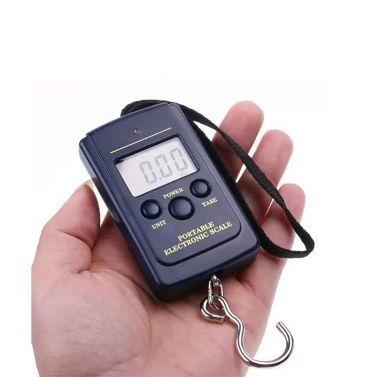 Simplicity Wholesale A01 small luggage hanging scales mini handheld scale portable fishing scale 40kg