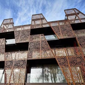 Rivestimento in alluminio pannello facciata perforata rivestimento esterno decorativo per edifici commerciali - Product Image 2