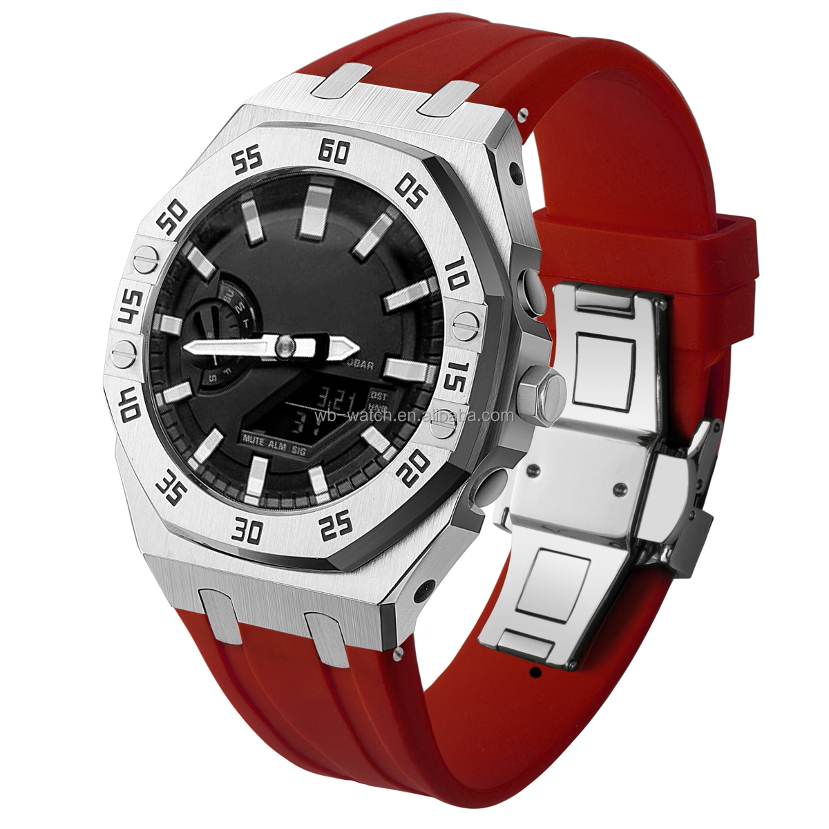 Silver Case+Red Band