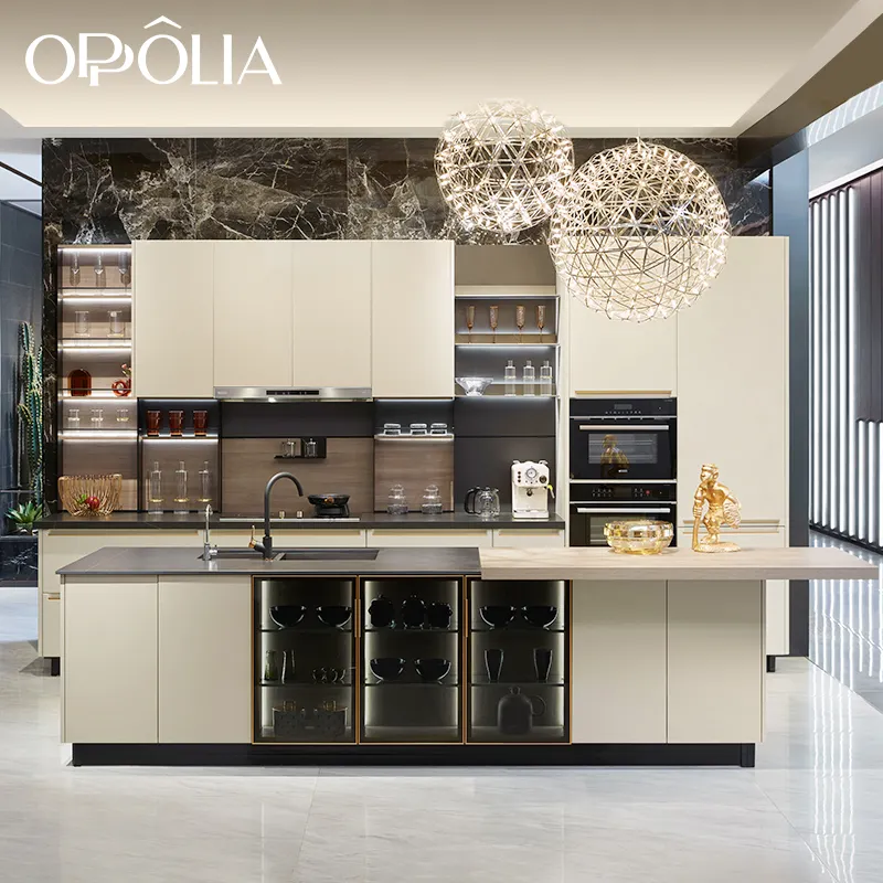 OPPOLIA-Unidad de cocina Modular, mueble de almacenamiento de isla, moderno, respetuoso con el medio ambiente, 1 Juego, precio de fábrica