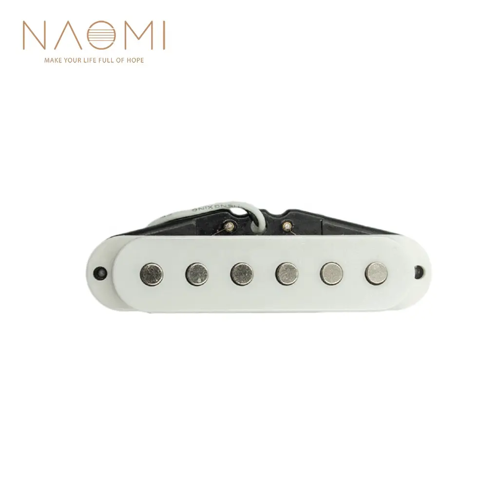 NAOMI Cổ Guitar Điện Cây Cầu Giữa Coil Guitar Pickup Gốm Nam Châm 52MM Cho ST Guitar