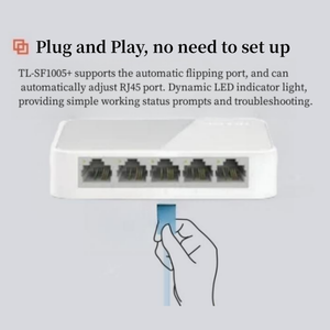 TP-LINK 5 Port 10/100M RJ45 tp link masaüstü anahtarı MDI/MDIX otomatik transfer anahtarı ağ anahtarı TL-SF1005 + - Product Image 6