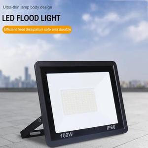 RGB renk sıcaklığı su geçirmez IP66 AC güç kaynağı ile açık avlu Billboard için 100W Ultra ince LED projektör - Product Image 5