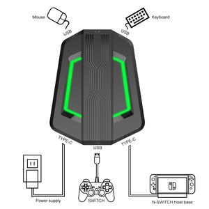PS4/PS3/Xbox One/Xbox 360/Nスイッチと互換性のあるHXSJP6キーボードマウスコンバーターアダプターマウスキーボードコントローラー - Product Image 3