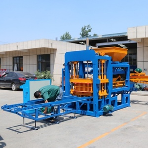 高效Qt4-18红色电动粘土联锁制砖机全自动空心砌块机价格 - Product Image 5