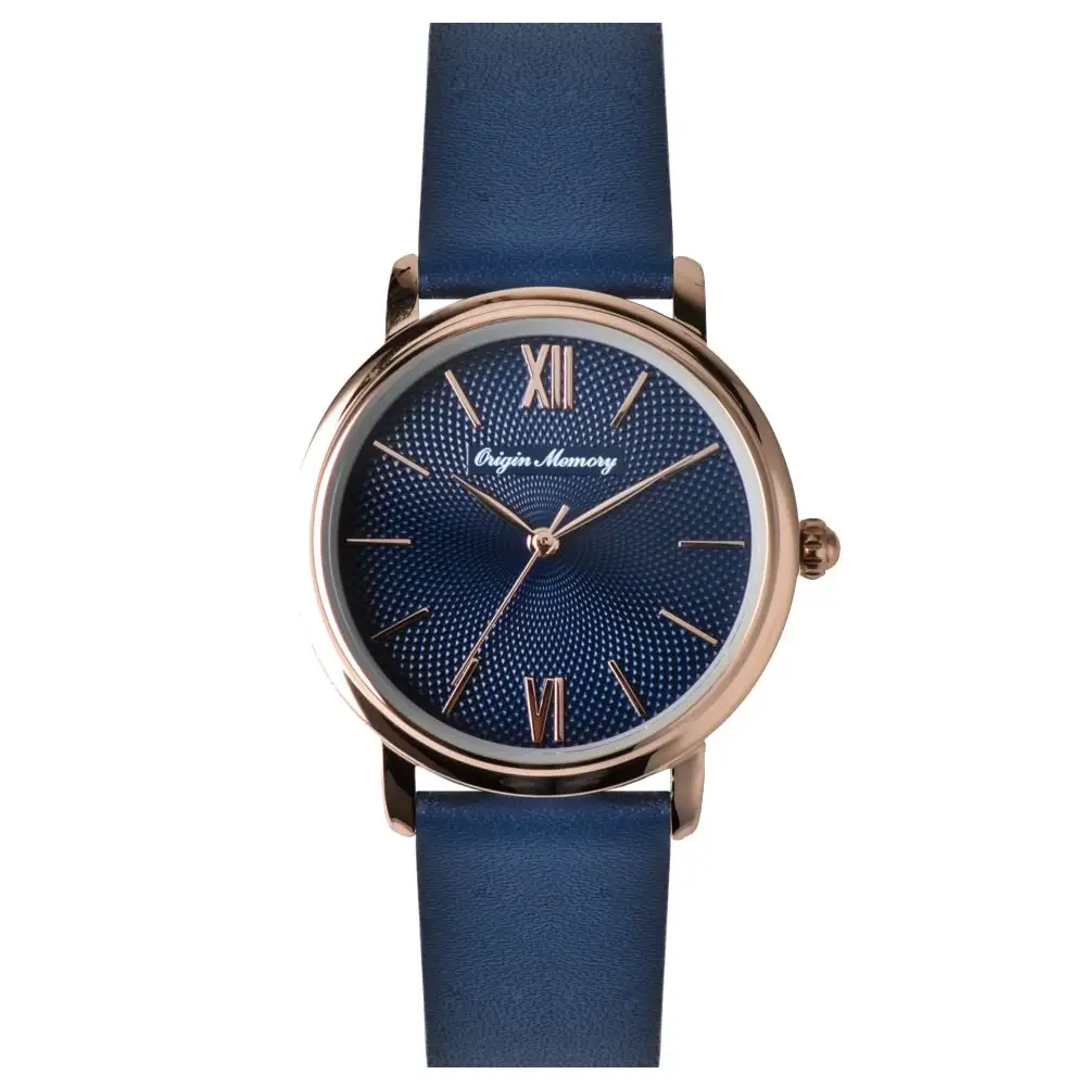 Reloj de pulsera de cuarzo minimalista para mujer, pulsera pequeña de oro rosa con bajo pedido de pedido, OEM Factory