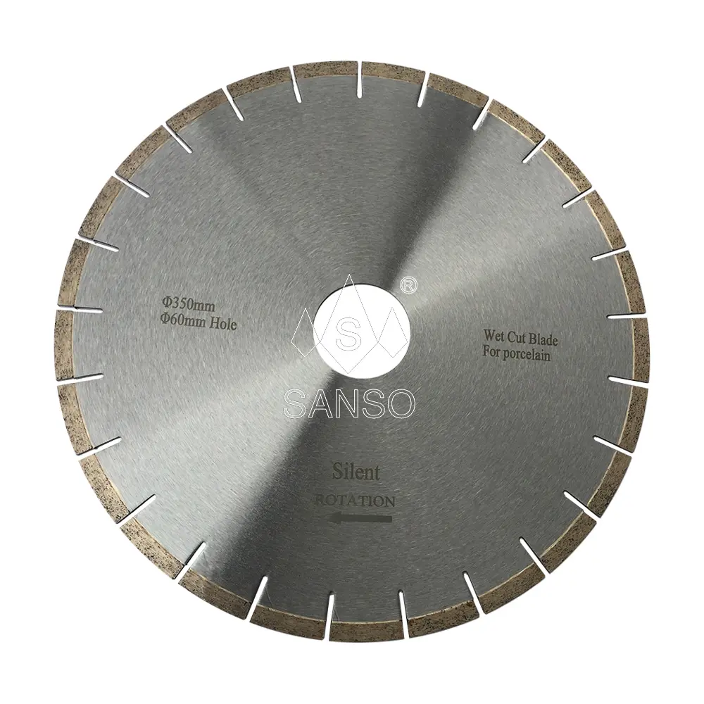 Disco de corte de cerámica Sanso de 350mm y 400mm, hoja de sierra de diamante para Nano Glass, porcelana, mármol duro
