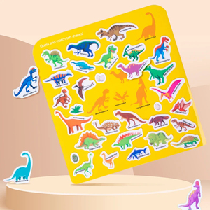 นำมาใช้ใหม่หนังสือสติกเกอร์การ์ตูนสำหรับเด็กหลายฉากเกมปริศนา DIY การศึกษาการเรียนรู้ของเล่นคลาสสิกสำหรับเด็กอายุ2-4ของขวัญ - Product Image 4