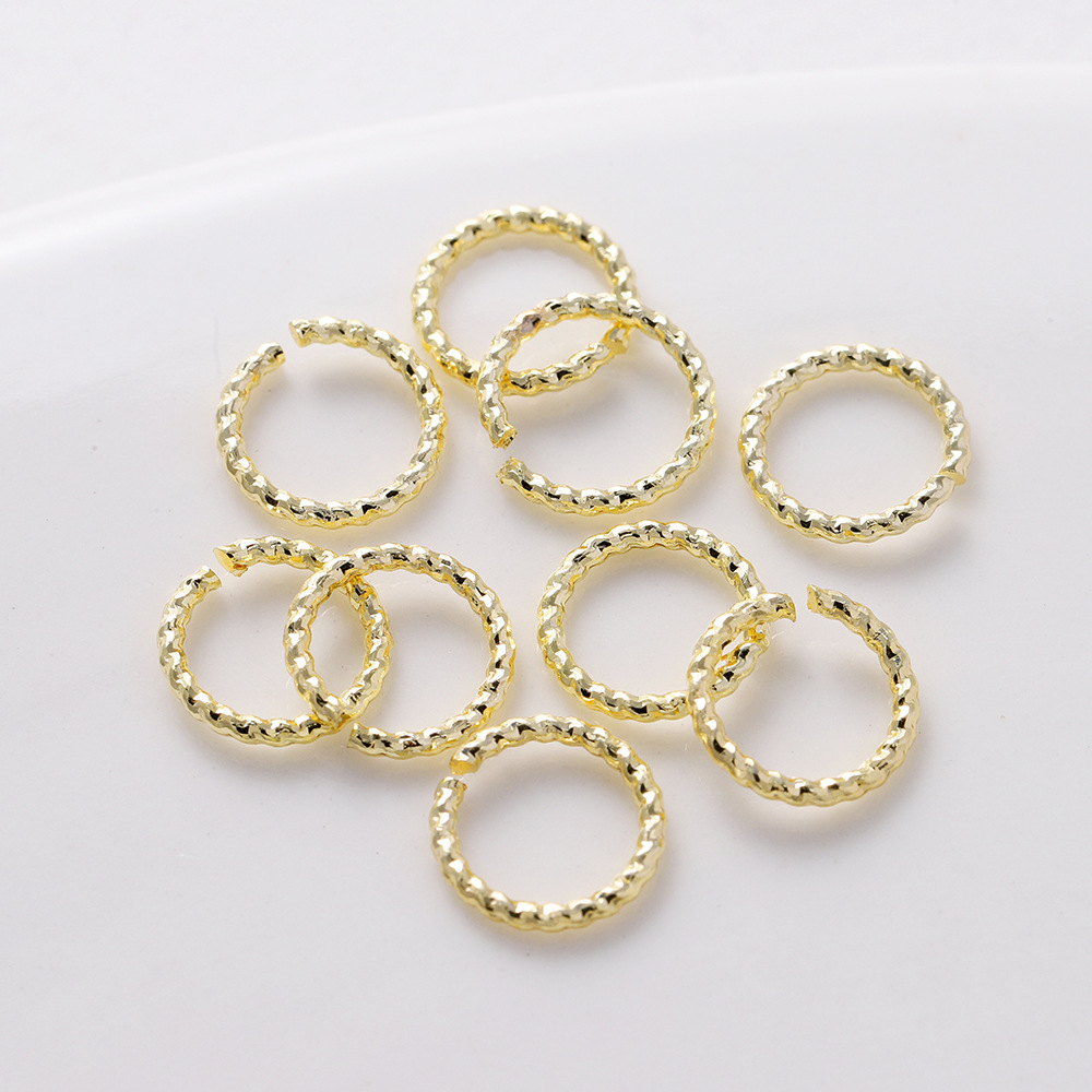 14K gold-tone preservative genuine gold open ring