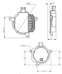 OEM balast EANA2X512637 D1/3 n Xenon balast aydınlatma 12V 35W EANA090A0350 hid balast - Product Image 3