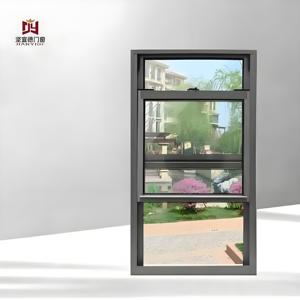 Fabrika doğrudan alüminyum alaşım su geçirmez dikey sürgülü pencere dikey açılış modu alüminyum alaşımlı pencere