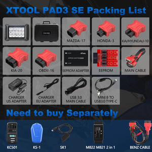 Neueste X100 PAD3 SE Professional-Schlüssel programmierer OBD2-Diagnosetools ECU-Codierung Eingebaute CAN FD-Bidirektion ale Steuerung - Product Image 6